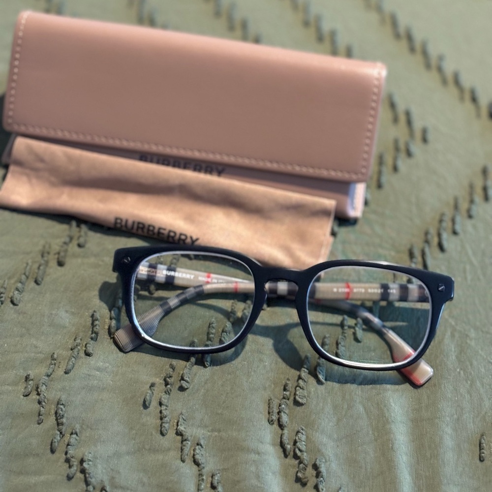 Burberry Black Eyeglasses with Case